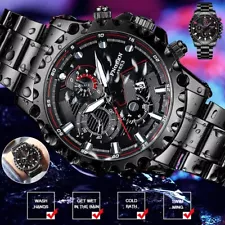 Waterproof Men's Watch Classic Stainless Steel Quartz Luminous Luxury Wristwatch