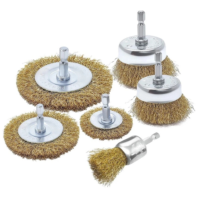 Long wire online brush for drill