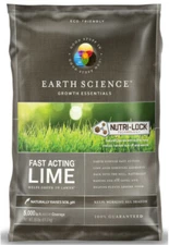 Earth Science Fast Acting Lime, 5000 sq ft coverage, 25lb, Helps Green Up Lawns