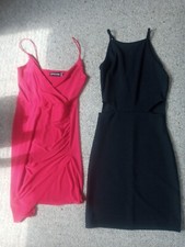 PLT Pretty Little Thing Black Dress Red Dress Bundle Size 8