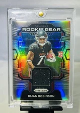 2023 Panini Prizm Rookie Gear Silver Bijan Robinson RC #RG-BR One Touch Falcons