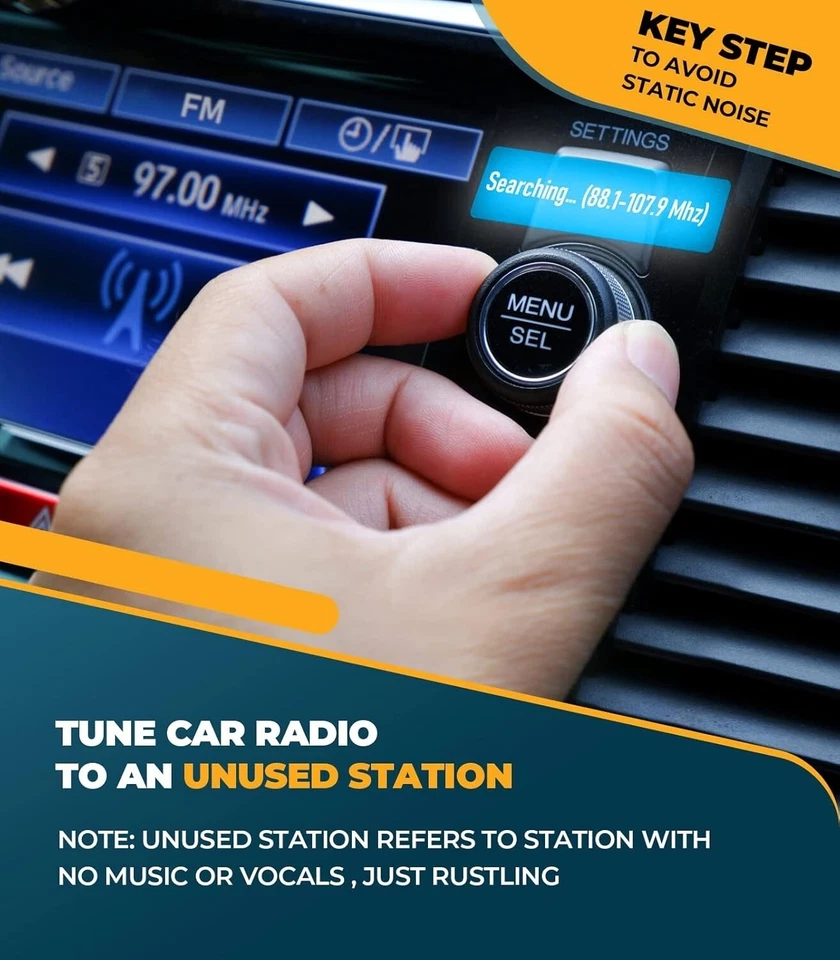 Wireless Car Bluetooth FM Transmitter 5.3 MP3 Player USB Car Charger Adapter UK - Image 4 of 4