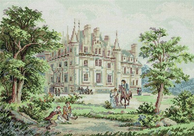 Half Cross Stitch by Panna  - Castle Grounds. GOLDEN SERIES