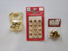Lot Of Vintage Jingle Bells Christmas Holiday Crafts Decorations Gold Color