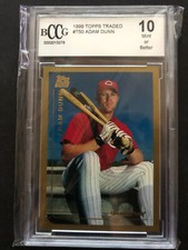 1999 Topps Traded Adam Dunn Graded Rookie Card #T050 BCCG 10