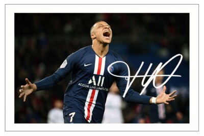 KYLIAN MBAPPE Signed Autograph PHOTO Fan Gift Signature Print