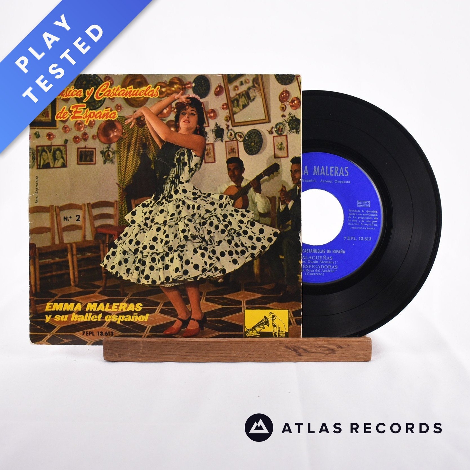 Emma Maleras Y Su Ballet Español - Música Y Castañuelas De España - 7" Vinyl Rec