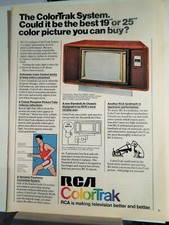 RCA COLORTRAK 25" TELEVISION VTG 1977 ADVERTISEMENT