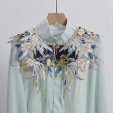 Vintage Chinese Cape Collar Wedding Shawl Embroidery Casual Bohemian Scarf Cloak
