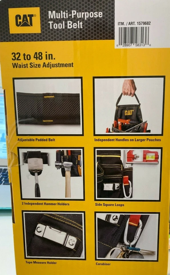 NEW - CAT CATERPILLAR Tool Belt Muti-Purpose - 32 To 48 inches  - Image 3 of 3