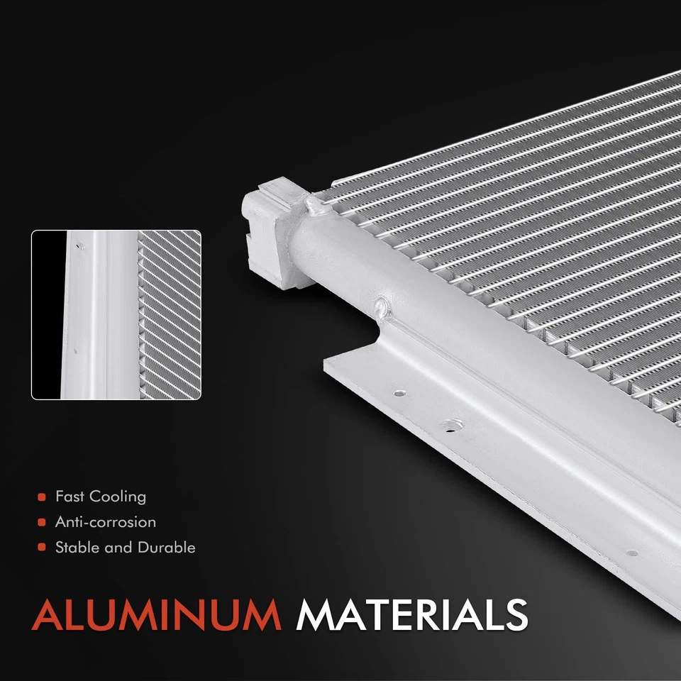 Condensador de aire acondicionado de aluminio con soporte para Chevrolet C6500 Kodiak C7500 Kodiak GMC B7 Foto 2 de 4