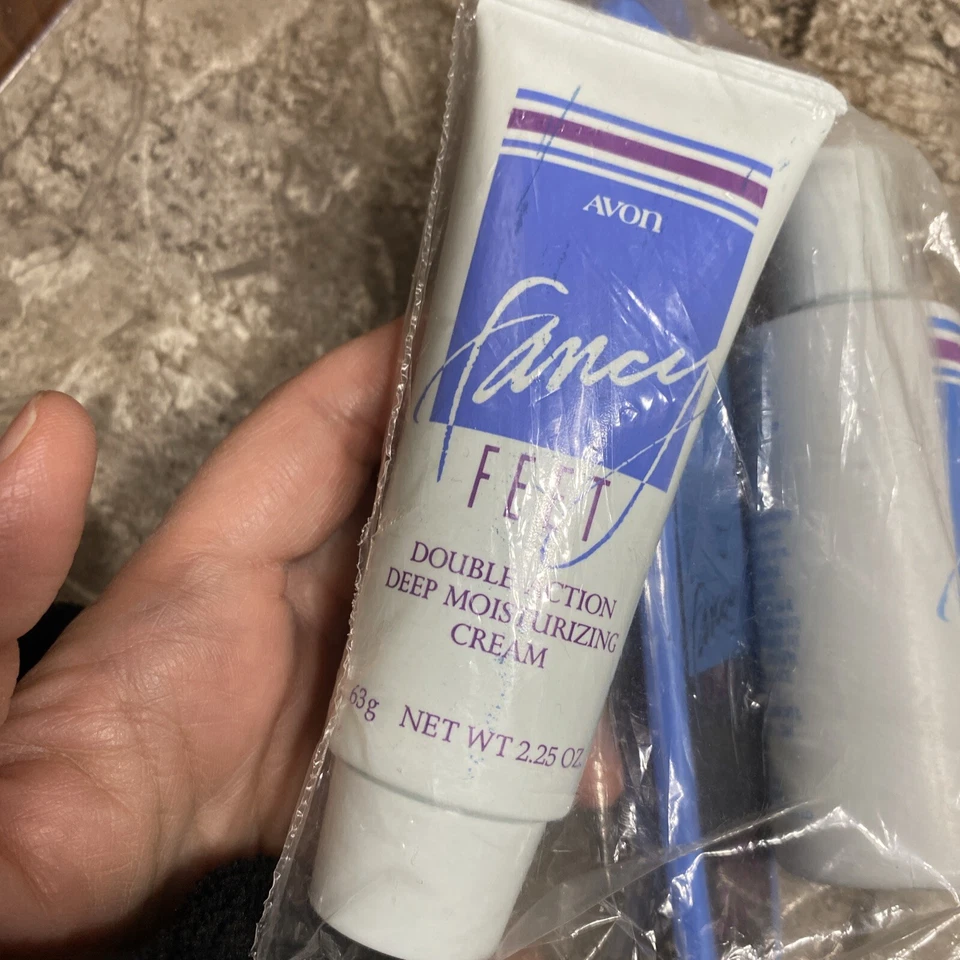 Avon Fancy Feet Double Action Foot Soak, Cream & File NOS 1980’s - Image 2 of 4