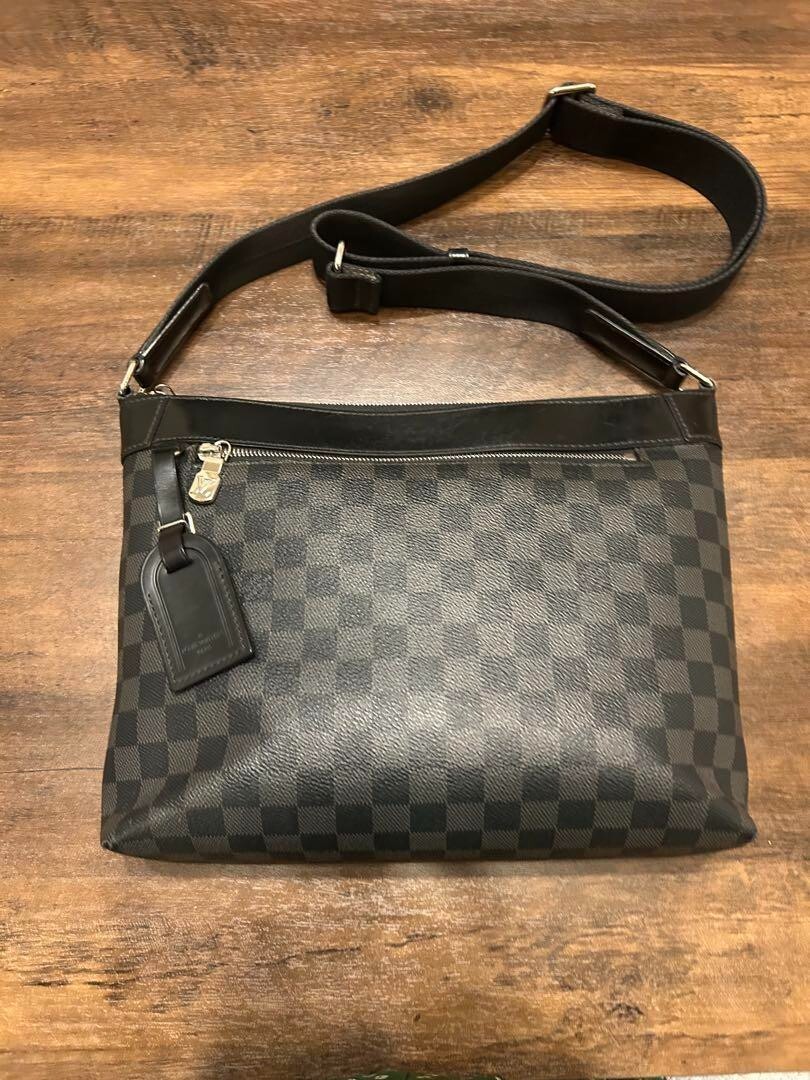 マロンまろん　Louis Vuitton ダミエ N40003 Auth Louis Vuitton N40003 Damier Graphite Mick PM Shoulder