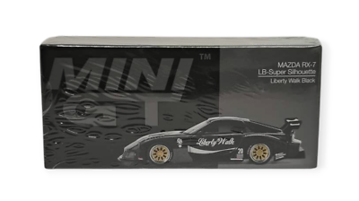 TSM Mini GT 785 LB-Super Silhouette Mazda RX-7 Liberty Walk Black