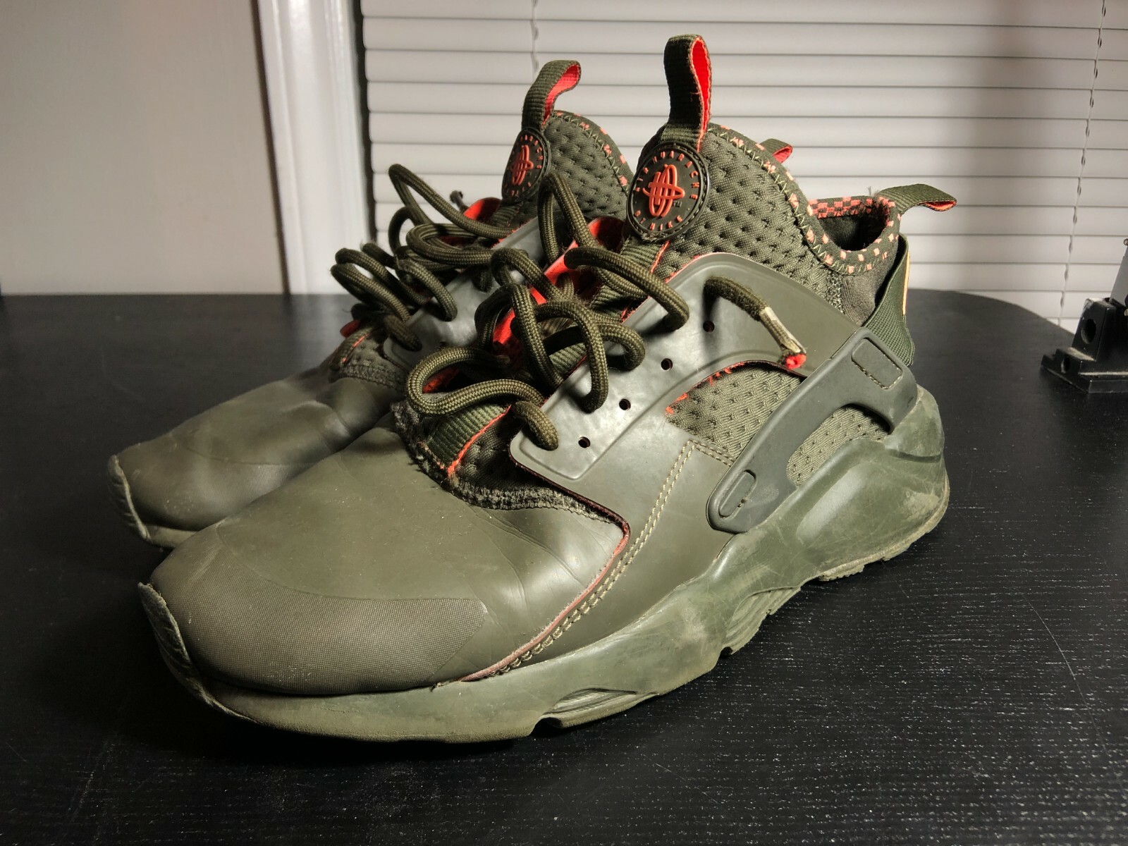 Nike Air Huarache Run Ultra Cargo Khaki Crimson Enjoy Free Shipping Abrahamphilipca Com