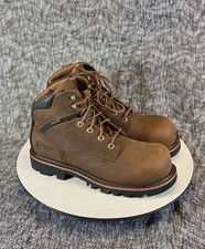 Chippewa Sador 73221 Waterproof Composite Toe Boots Men's Size 9 EE Wide Brown