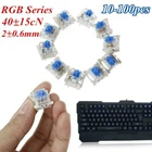 Lot 10-100Pcs For Cherry 3Pin MX RGB Mechanical Switch Keyboard Replacement Blue