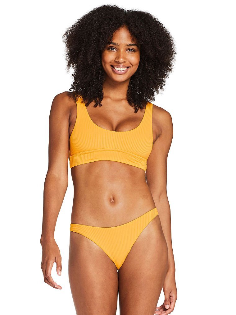 NWT Vitamin A Yellow Sienna Tank Swimsuit Bikini Top Medium