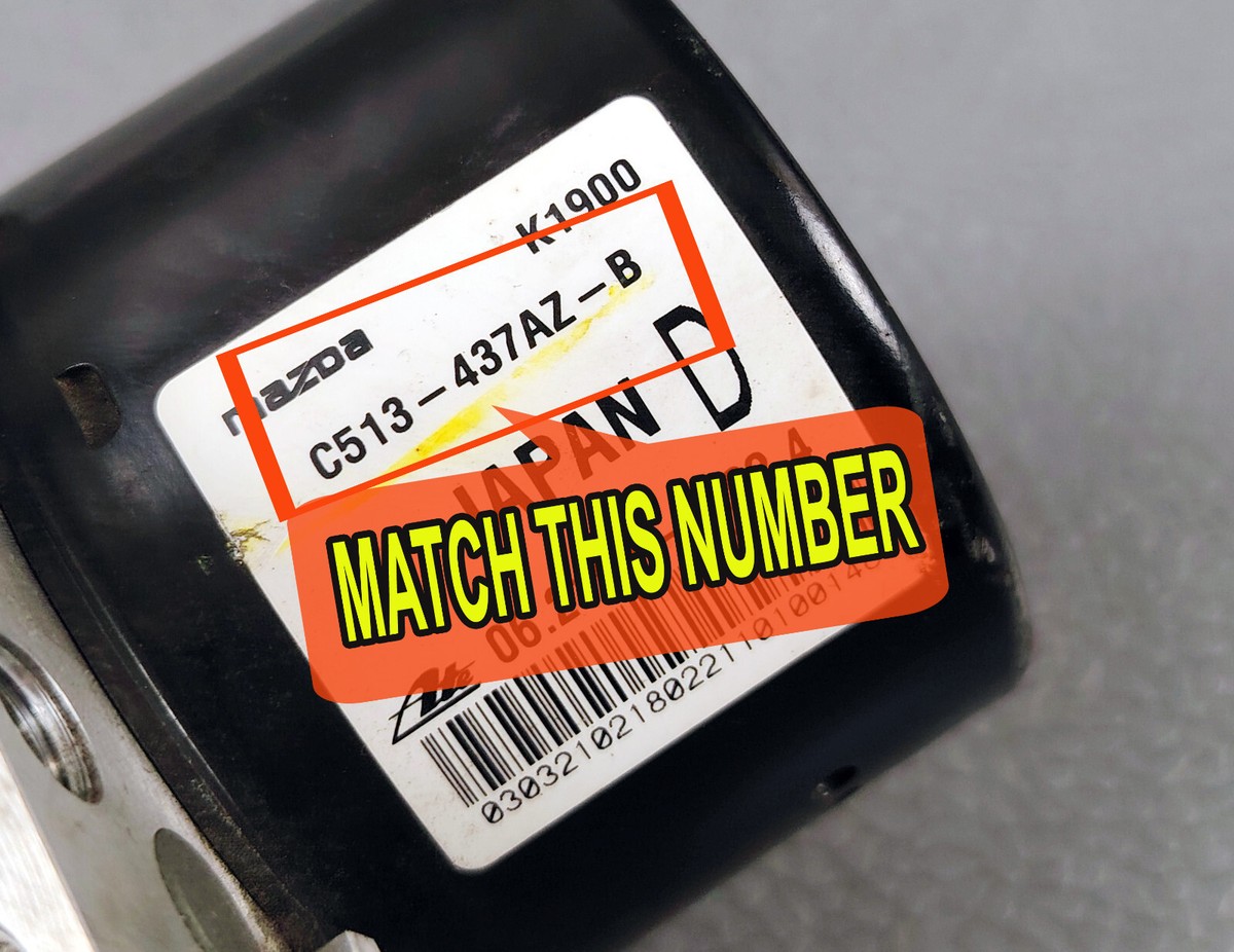 2012 2015 MAZDA 5 2.5L SPORTS ANTI LOCK BRAKE ACTUATOR PUMP