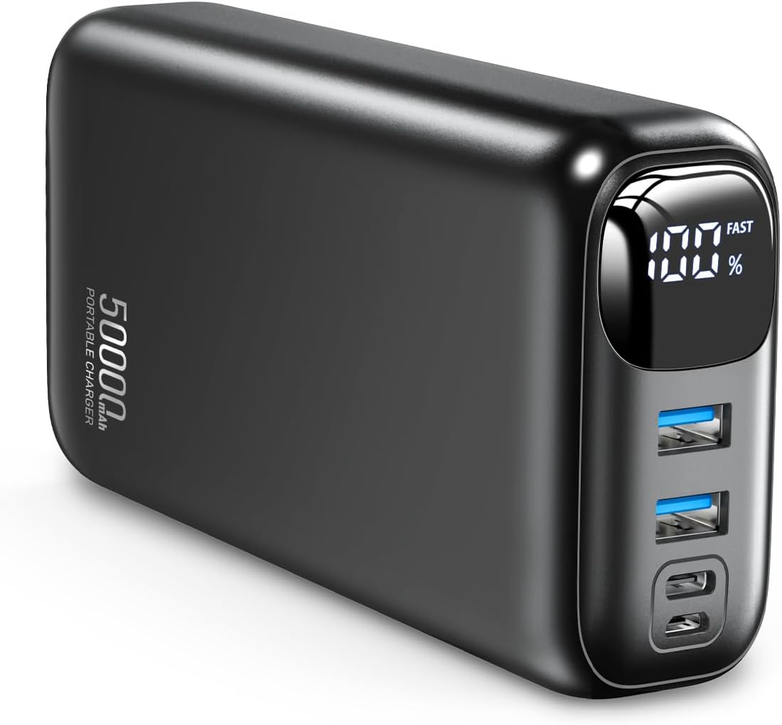 Portable Charger 50000mAh Power Bank - 22.5W Fast Charging External Battery Pack