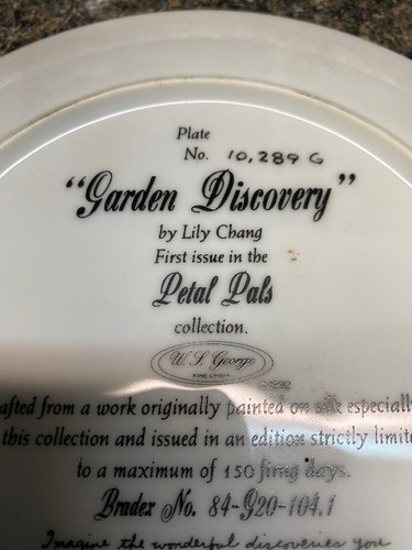 Garden Discovery - Petal Pals - Kitten Plate by Lily Chang ~ First issue (DCA36) - Picture 6 of 12