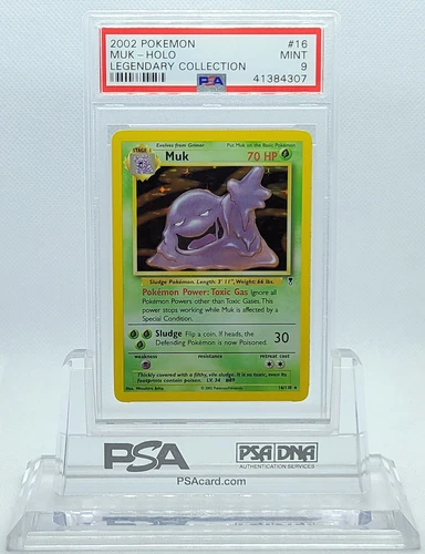 2002 POKEMON LEGENDARY COLLECTION MUK #16 HOLO FOIL PSA 9 MINT #41384307
