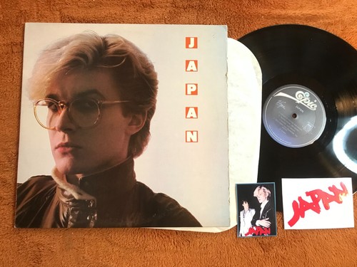 Japan s/t david sylvian 1982 lp gentlemen take polaroids epic w/2 FAN STICKERS! - Picture 11 of 15
