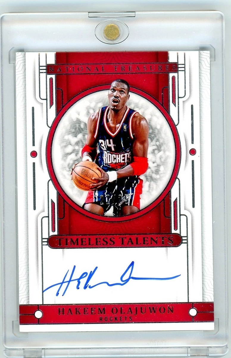 Hakeem Olajuwon Sports Trading Cards & Accessories Autographed for