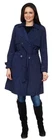 Ladies New Navy Tie Belt Plus Size Trench Coat Size 28 David Barry