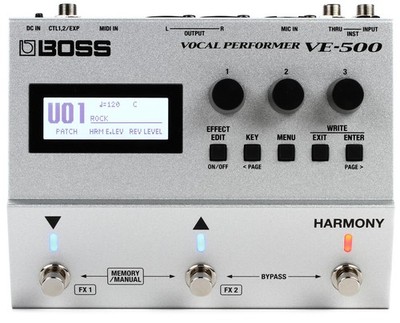 Boss VE-500 Vocal Performer Effects Pedal (5-pack)