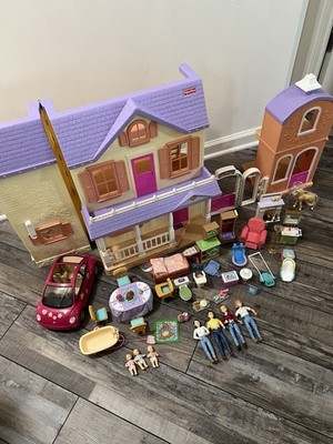 Fisher Price Loving Family Horse Ranch Stable Barn Dollhouse 90 s Vintage