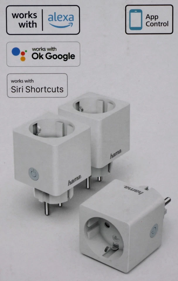 3er Set WiFi-Steckdose bis 3680W App-Control Alexa Google Siri Hama 176571 - Bild 3 von 4