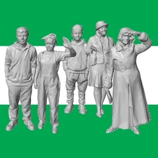 G SCALE EVERYDAY FIGURES   1/24  RESIN