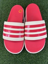 Adidas Adilette Platform Slides Women's Size 11 Slides Sandals Red Cream JP5676