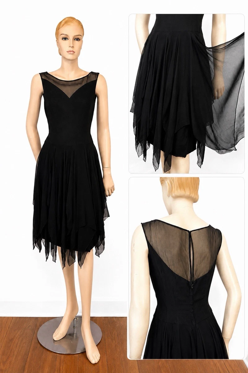 ebay mesh dress Women Glitter Sheer Mesh Dress Long Sleeves V Neck See Through