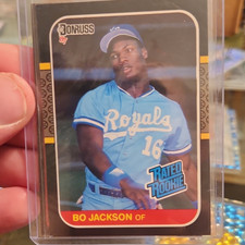 Bo Jackson Kansas City Royals Rookie  Donruss Topps Leaf Rated Rookie 2 cards $$