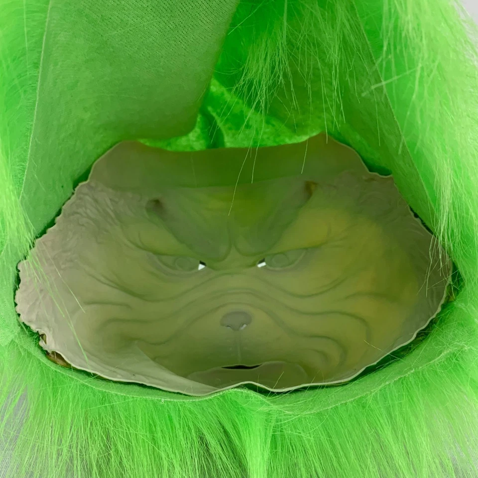 The Grinch Xmas Latex Mask Christmas Cosplay Furry Fur Party Costume - Image 3 of 4