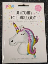 POP Unicorn head foil balloon