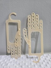 Handiform 1950's Gloves Dryer Solid Peach Plastic Glove Mold MCM Vintage Set