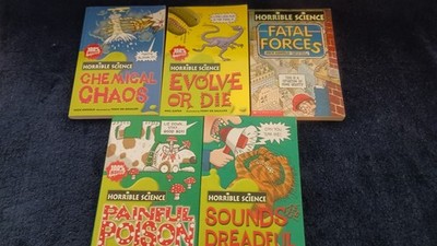 HORRIBLE SCIENCE SERIES- Lot of 5-Sounds/Evolve/Fatal/Poison/Chemical