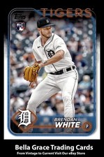 2024 Topps Series 1 Brendan White #8 Detroit Tigers Rookie MLB Baseball 