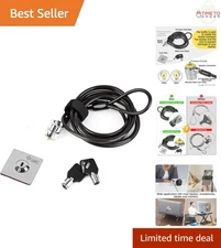 Laptop Cable Lock Anti Theft Security Lock with Keys for Tablets Monitors