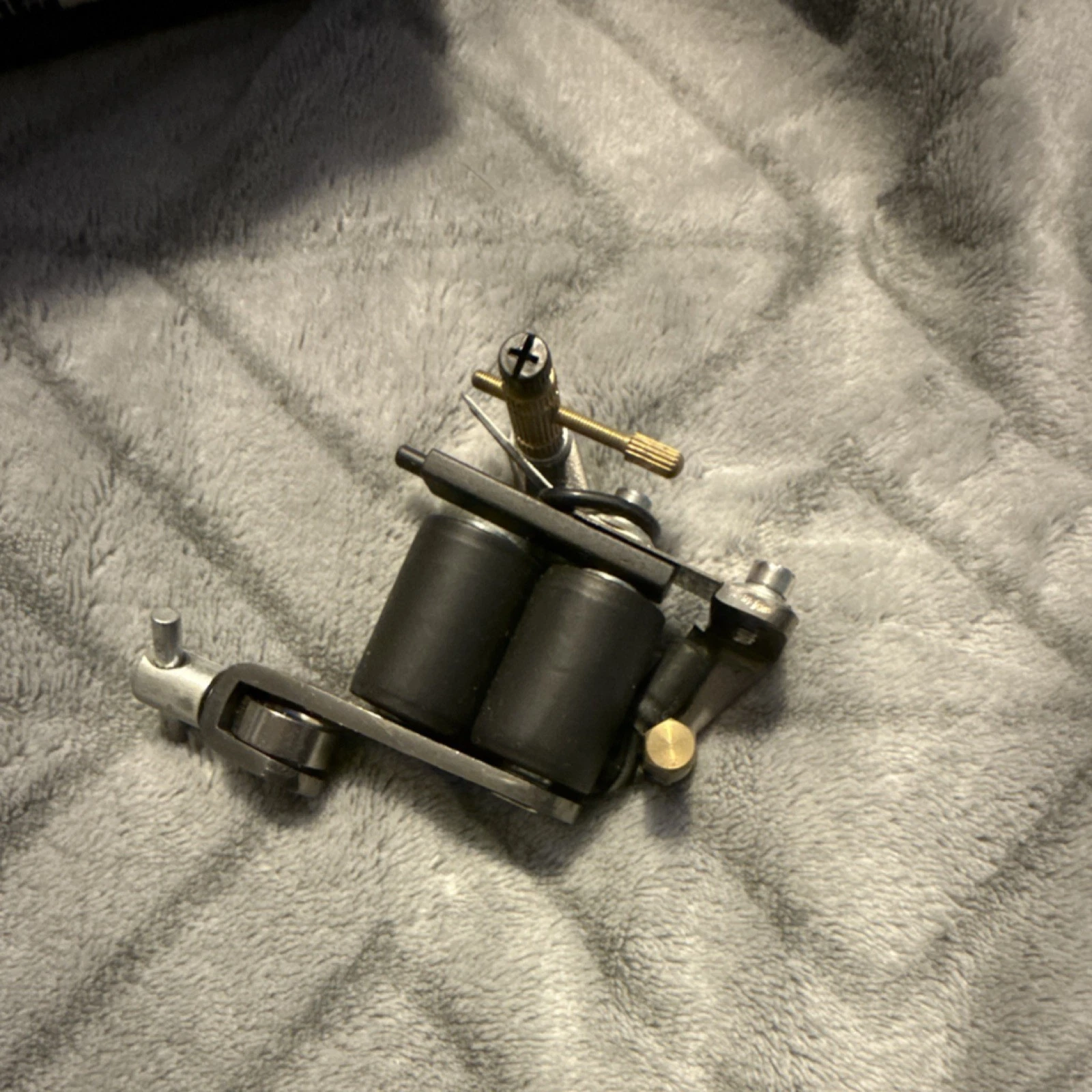 Tatwax Coil Tattoo Machine Black Brass Steel 2-Coil OJR105C image 1