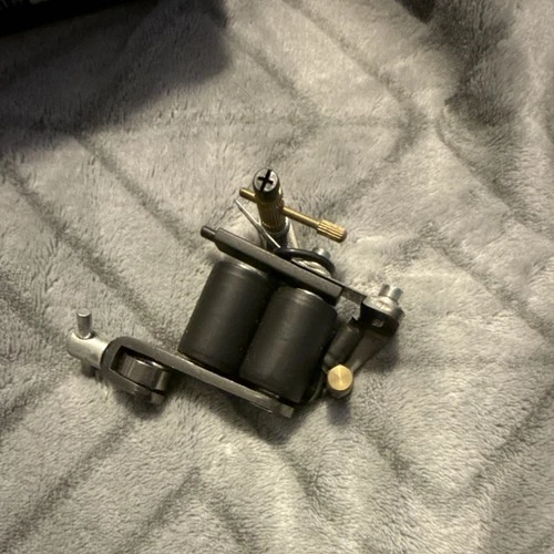 Tatwax Coil Tattoo Machine Black Brass Steel 2-Coil OJR105C - product listing photo
