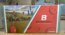 BucketGolf 6-Hole Set Backyard Golf Game Outdoor Family Activity New Sealed