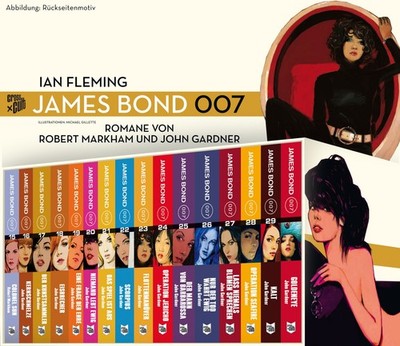 James Bond Gesamtbox 2 Schuber inkl. Bänden 15-29 plus Goldeneye  (Cross Cult)