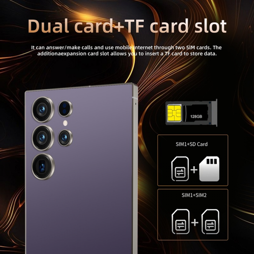 NEW Unlocked S25 Ultra 7.3” 5G Smartphone Android 15 Dual SIM 8000mAh CellPhone - Picture 9 of 22