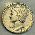 1926-D Mercury Silver Dime 10c *XF Details* Clean US Coin, Free Shipping
