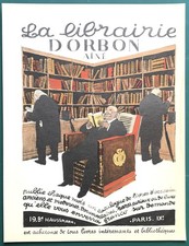Illustration en couleurs (vers 1930) Publicité pour la librairie Dorbon ainé