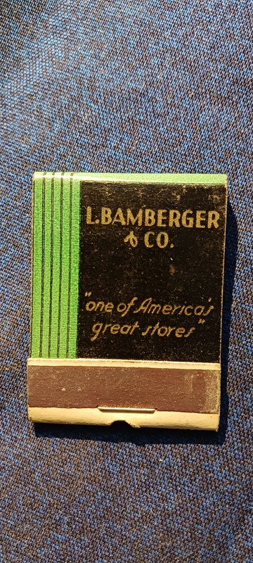 L..BAMBERGER & CO..STORES...1950S...UNSTRUCK MATCHES